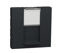 Schneider Electric NU946154 Caratula Rj45 2 Módulos Keystone, Antracita