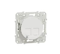 Schneider Electric - Odace, conector RJ45, grado 3 (multimedia) cat. 6 STP, con tornillos, Antibacteriano - S505486