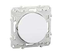 Schneider Electric - Odace, Interruptor o Va y Viente Luminoso 230V Blanco - S520263