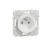 Schneider Electric Odace S523059P - Juego de 40 enchufes (2P+T, 1 repetida), color blanco