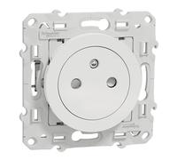 Schneider Electric Odace S525052 - Toma de corriente (2P+T, con garras), color blanco