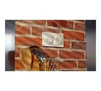 Schneider Electric - Odace Styl, placa de 2 posiciones horizontal/verde, eje de 71 mm, antibacteriano - S500704