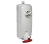 Schneider Electric PKB63T534 Unika Base con interruptor de bloqueo 63 A 3P+T 380-415 VCA IP65 empotrable