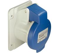 Schneider Electric PKF16G423 PratiKa Enchufe de la Base Derecha, Tornillo Cautivo, 2P+T Polos, IP44, 16 A, 200/250 V