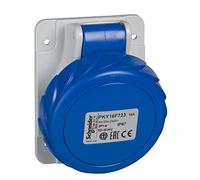 Schneider Electric PKY16F434 Clavija de panel angulada PK Patrika conexión 16 A IP44 380 V 3P+T 50-60 Hz