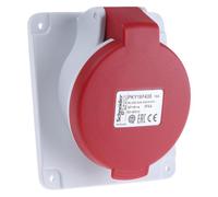 Schneider Electric PKY16F734 Clavija de panel angulada PK Patrika conexión 16 A IP67 380 V 3P+T 50-60 Hz