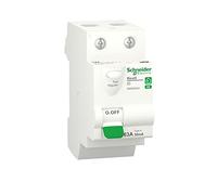Schneider Electric R9ERA263 Resi9 XE - Interruptor diferencial - 2P - 63A - 30mA - Tipo A - Conectable Int Diff XE 2P 63A 30mA A
