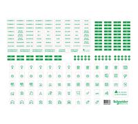 Schneider Electric R9H13228 Resi9 10 Etiquetas de Símbolos, 290mm x 420mm x 10mm, Caja de 10