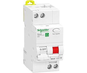 Schneider Electric - Resi9 - Interruptor diferencial - 1P+N - 16A - 30mA - Curva C - Tipo Fsi - R9PDCF16