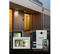 Schneider Electric Ritto RGE2092170 - Videoportero automático | TwinBus IP Set con aplicación, bus de 2 cables, 1 casa familiar, montaje en superficie, color blanco