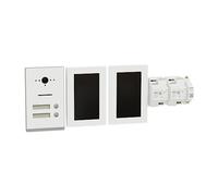 Schneider Electric Ritto RGE2094270 - Videoportero automático con aplicación (pantalla HD de 7 pulgadas, tecnología de 2 cables, 2 casas, empotrado), color blanco