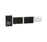 Schneider Electric Ritto TWINBUS IP Video Set - Interfono para Puerta (Pantalla HD de 7 Pulgadas, tecnología de 2 Cables, 2 familias, App, interfono, Empotrado), Color Gris