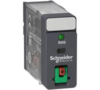 Schneider Electric RXG12P7 Relé 1Co 10A, Botón Test y Led 230Vac, Juego de 10