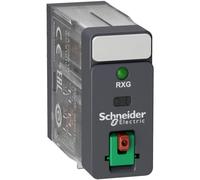 Schneider Electric RXG22B7 Relé 2Co 5A, Botón Test y Led 24Vac, Juego de 10