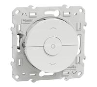 Schneider Electric S520208 Odace Interruptor Persianas 10A, Blanco