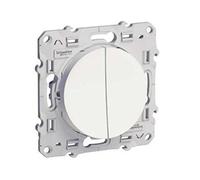 Schneider Electric S520211 Odace, Doble Interruptor 10A