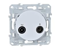 Schneider Electric S520451 Toma TV-FM Derivación Única, Blanco