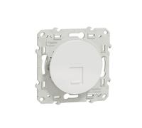 Schneider Electric S520471 Toma RJ45 Categoría 5e UTP, Blanco