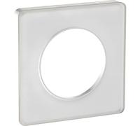 Schneider Electric S520802R Odace Touch - Placa embellecedora (1 orificio), color blanco