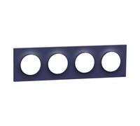 Schneider Electric S550708 Odace Styl Cobalt - Placa embellecedora (71 mm, 4 orificios), color verde