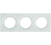 Schneider Electric SC5S52C706 Odace Styl - Placa embellecedora (3 postes), color blanco