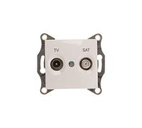 Schneider Electric SDN3401621 Toma TV/SAT Final, Blanco
