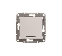 Schneider Electric Sedna - Interruptor de encendido y apagado con luz azul con balancín