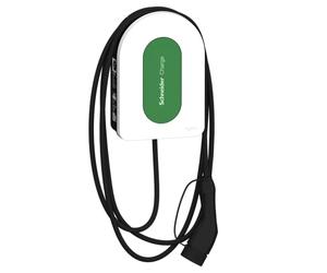 Schneider Electric Smart Wallbox Schneider Charge, 11 kW, Columna de Carga para Coche eléctrico, Cable T2 de 5 m, detección de 6 mA, Control de aplicación, Interior y Exterior