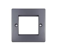 Schneider Electric - Soluciones Parte M (ULT PARTE M) Compatible con módulos Schneider Electric euro - Dispositivos de cableado empotrados - Gris - GU8060GY