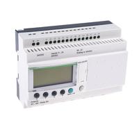Schneider Electric SR2A201BD Relé Inteligente Compacto Zelio Logic sin Reloj, 20 I O, 24VDC, Monitor