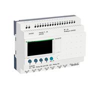 Schneider Electric SR3B261BD Relé Zelio II M 16E/10R 24CC Reloj, Pantalla