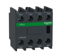 Schneider Electric LADC22 Tesys D Bloque de Contactos Aux 2 No + 2 NC, Conexión por Tornillo