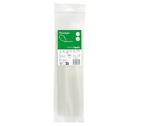 Schneider Electric Thorsman - Bridas para cables (100 unidades, poliamida, 300 x 3,6 mm, color transparente, varios tamaños, bordes redondeados lisos, muy duraderas, bridas autoblocantes para gestión