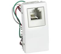 Schneider Electric U3.490.18 Toma Teléfono RJ11, 4 Contactos,Polar