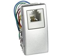 Schneider Electric U3.491.30 Toma Teléfono RJ12 6, Contactos, Aluminio