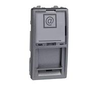 Schneider Electric U9.461.30 Carátula RJ45 Universal Keystone Aluminio