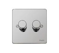 Schneider Electric Ultimate Low Profile Cromo pulido, cromo pulido, 1