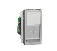 Schneider Electric Unica - Enchufe RJ45 simple Cat 6 FTP - 1 mod - Alu - meca sola - NU344730