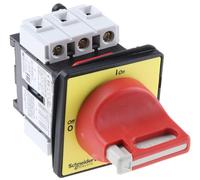 Schneider Electric VCF02 Interruptores Seccionadores de Paro de Emergencia para Montaje en Puerta, 12A