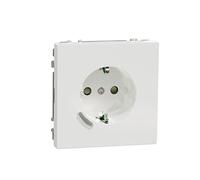 Schneider Electric - Wiser Connected Schuko Socket 16A TPB Lotus White System Design, Smart Socket, compatible con Amazon Alexa y Google Home, enchufe WiFi Smart Home, MEG2380-6035