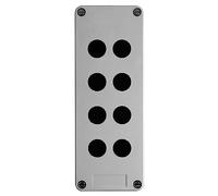 Schneider Electric XAPA2108 XAP-A Plástico Estación de Control Vacía, 8 Aberturas, 83mm Profundidad, Gris