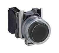 Schneider Electric XB4BP21 Pulsador Diámetro 22, Retorno de Resorte, 1 NA, Negro