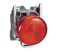 Schneider Electric XB4BV64 Piloto Luminoso Redondo Diámetro 22, IP65, Base BA 9 S, 250 V, Terminales, Rojo