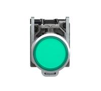 Schneider Electric XB4BW3365 Pulsador Luminoso Diámetro 22, Retorno Resorte Nivelado, 250 V, 1 NA + 1 NC, Verde