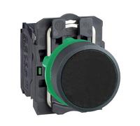 Schneider Electric XB5AA21 - Pulsador (22 mm, 1 no), color negro