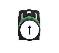 Schneider Electric – Pulsador Harmony XB5 XB5AA3341 22 mm Ø plástico blanco flecha arriba 1NA