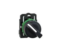 Schneider Electric XB5AD21 Selector Diámetro 22, Mango de 2 Posiciones, 1 Na, Negro