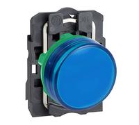 Schneider Electric XB5AVM6 Piloto Luminoso LED Integrado, 230-240V, 22mm Ø, 54mm x 30mm x 42mm, Azul