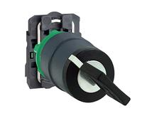 Schneider Electric XB5AW3365 Pulsador Luminoso, Ø 22, Retorno Resorte Nivelado, 250 V, 1 NA + 1 NC , Color Verde