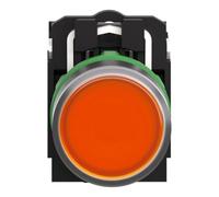 Schneider Electric XB5AW35B5 Pulsador Luminoso, 1NA+1NC, 24V, 22mm Ø, 57mm x 30mm x 42mm, Naranja